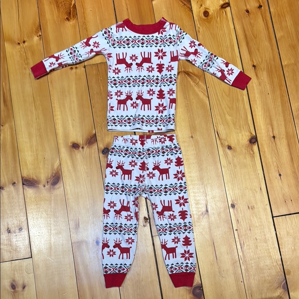 Hanna Andersson Dear deer pajama set 3T